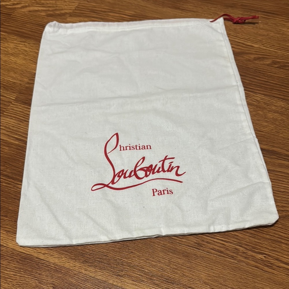 Christian Louboutin Paris Drawstring Duster Bag NEW